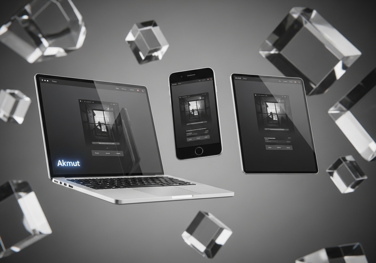 Responsive web tasarım farklı cihazlarda uyumlu görünen web sitesi örneği